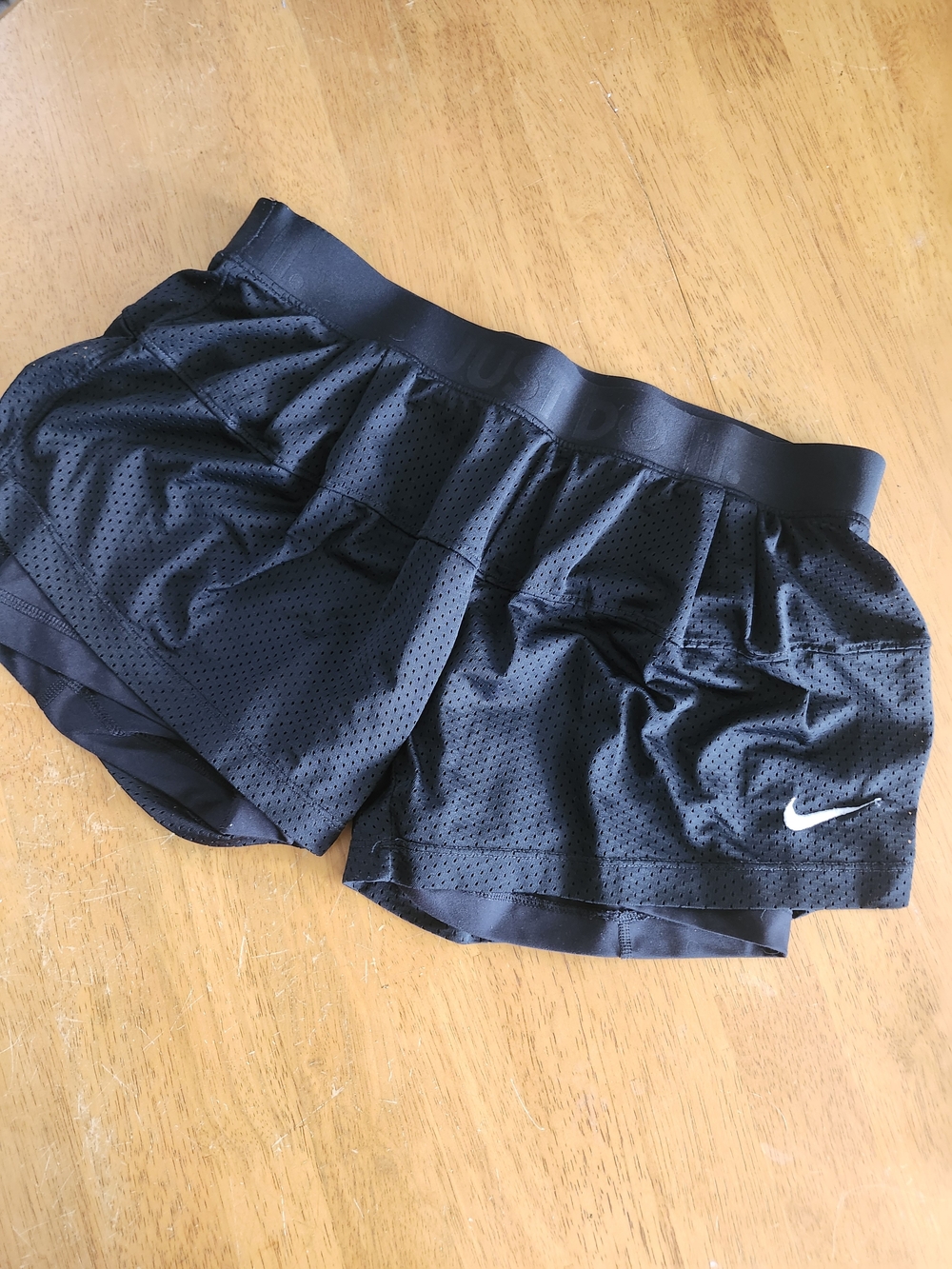 Nike Women’s Black Dri-FIT Mesh Running Shorts